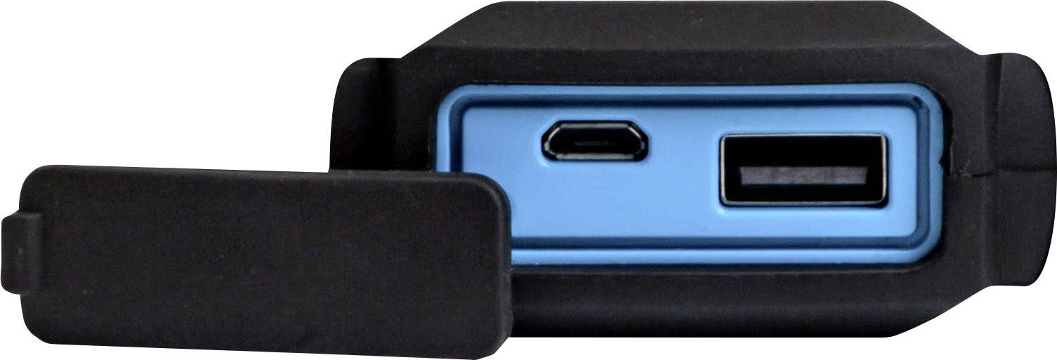 RealPower PB-9000 Outdoor Powerbank 9000 mAh Li-Ion Schwarz, Blau