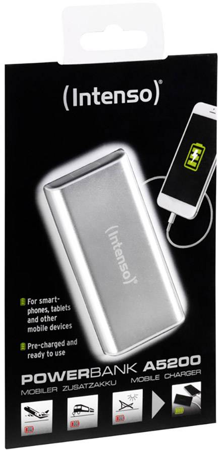 Intenso 5200 Powerbank 5200 mAh Li-Ion Silber