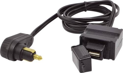 BAAS USB-Tankrucksackkabel Belastbarkeit Strom max.=1A Passend für (Details) DIN-Bordsteckdosen ode