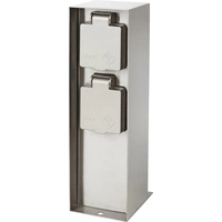 Philips LED 171084716 Gartensteckdose 2fach Edelstahl Philips LED 171084716 Gartensteckdose 2fach Edelstahl