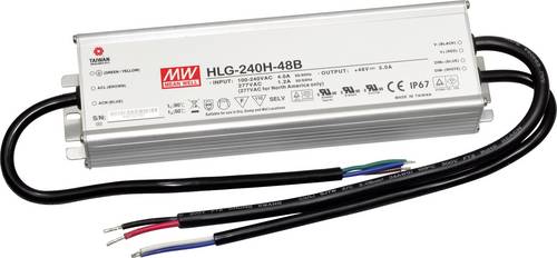 Mean Well MW HLG-240H-48B LED-Treiber, LED-Trafo Konstantspannung, Konstantstrom 240 W 5 A 24 - 48