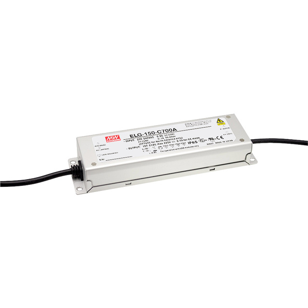 Mean Well ELG-150-C2100 LED-Treiber Konstantstrom 151W 2.1A 36 - 72 V/DC nicht dimmbar, PFC-Schaltkreis, Überlastschutz