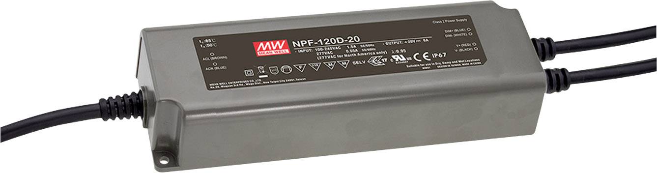 Mean Well NPF-120D-48 LED-Treiber, LED-Trafo Konstantspannung, Konstantstrom 120 W 2.5 A 28.8 - 48