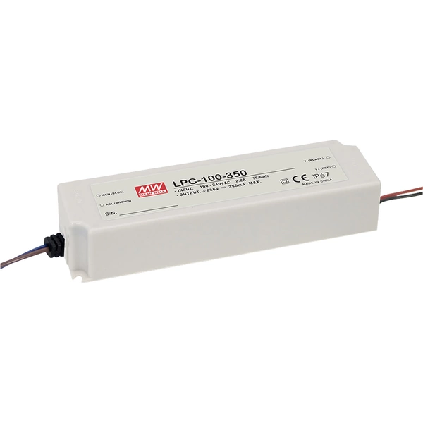 Mean Well MW LPC-100-1750 LED-Treiber Konstantstrom 100W 1.75A 29 - 58 V/DC nicht dimmbar, Überlastschutz 1St. Mean Well MW LPC-100-1750 LED-Treiber Konstantstrom 100W 1.75A 29 - 58 V/DC nicht dimmbar, Überlastschutz 1St.