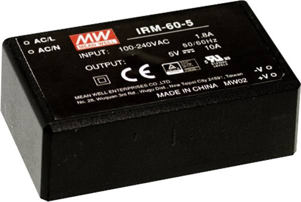 Mean Well MW IRM-60-5 AC/DC-Printnetzteil 50W