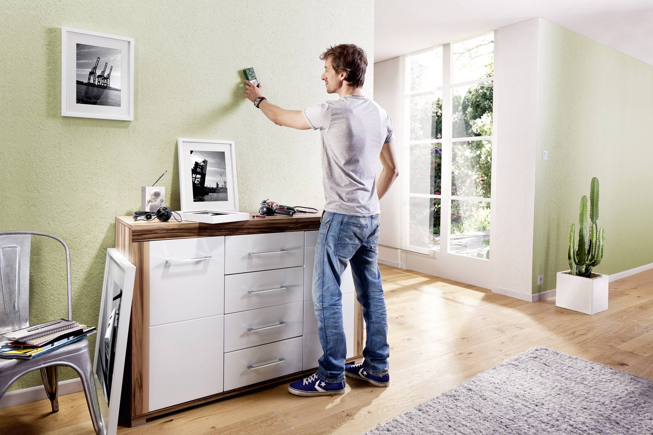 Bosch Home and Garden Ortungsgerät Truvo 0603681200 Ortungstiefe (max.) 70 mm Geeignet für eisenhaltiges Metall, nicht eisenhaltiges Metall, spann