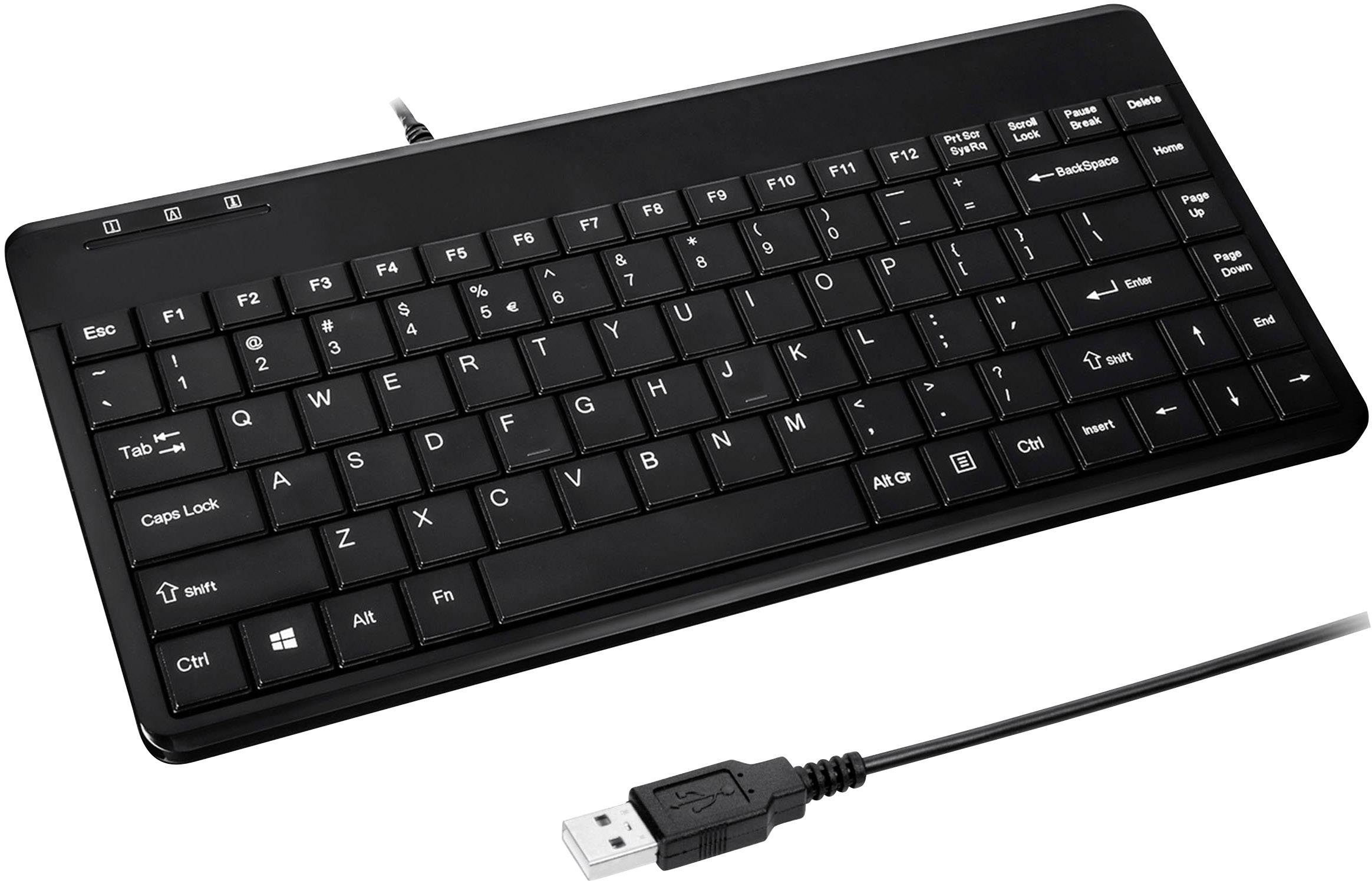 Perixx PERIBOARD-409DEH USB Tastatur Deutsch, QWERTZ Schwarz USB-Anschluss