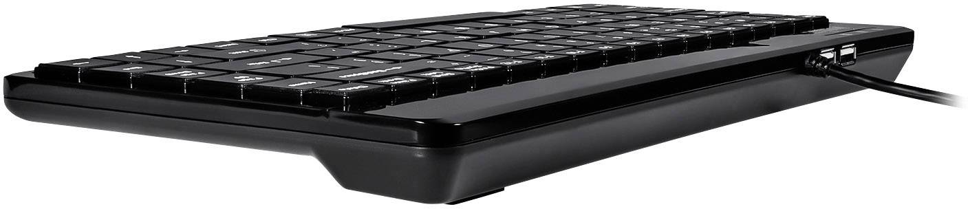 Perixx PERIBOARD-409DEH USB Tastatur Deutsch, QWERTZ Schwarz USB-Anschluss