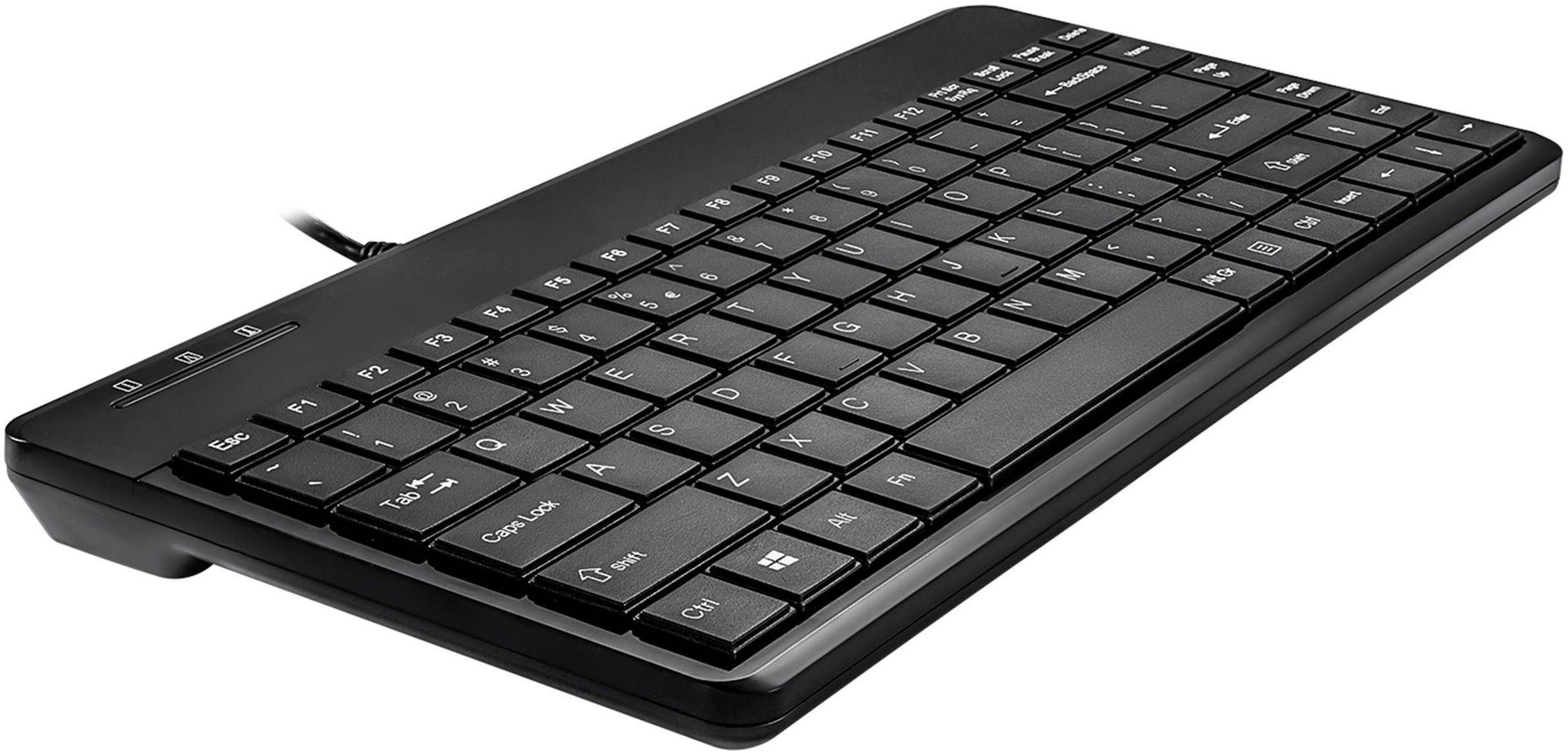 Perixx PERIBOARD-409DEU USB Tastatur Deutsch, QWERTZ Schwarz