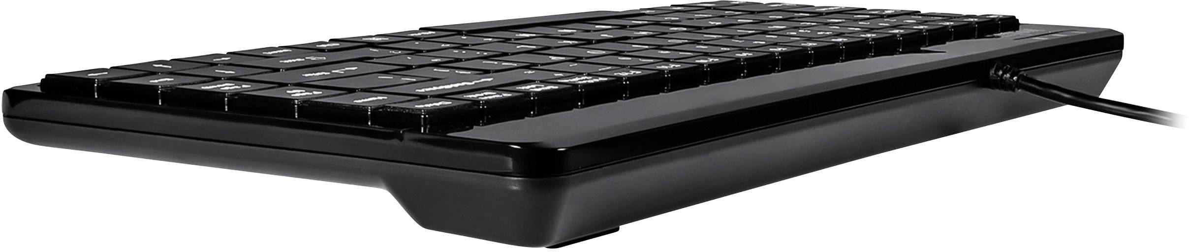 Perixx PERIBOARD-409DEU USB Tastatur Deutsch, QWERTZ Schwarz