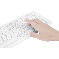 Perixx PERIDUO-303WDE USB Tastatur, Maus-Set Deutsch, QWERTZ Weiß Perixx PERIDUO-303WDE USB Tastatur, Maus-Set Deutsch, QWERTZ Weiß