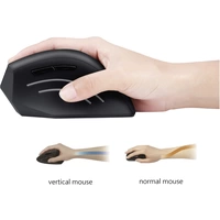 Perixx Perimice-608 Ergonomische Maus Funk Optisch Schwarz 6 Tasten 1600 dpi Ergonomisch, Integriertes Scrollrad Perixx Perimice-608 Ergonomische Maus Funk Optisch Schwarz 6 Tasten 1600 dpi Ergonomisch, Integriertes Scrollrad