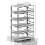 META Regalbau 59582 Aktenregal-Grundmodul (B x H x T) 1004 x 1850 x 604mm Stahl verzinkt Verzinkt Metallboden