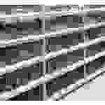 META Regalbau 74438 Fachbodenregal-Grundmodul 230kg (B x H x T) 1356 x 2000 x 436mm Stahl verzinkt Verzinkt Metallboden