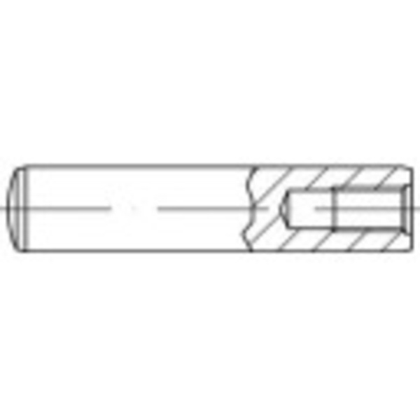 TOOLCRAFT 144923 Zylinderstift (Ø x L) 40 mm x 70 mm M20 Stahl 1 St.