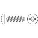 TOOLCRAFT 145080 Linsenblechschrauben 3.9 mm 9.5 mm Kreuzschlitz Phillips DIN 798ahl galvanisch