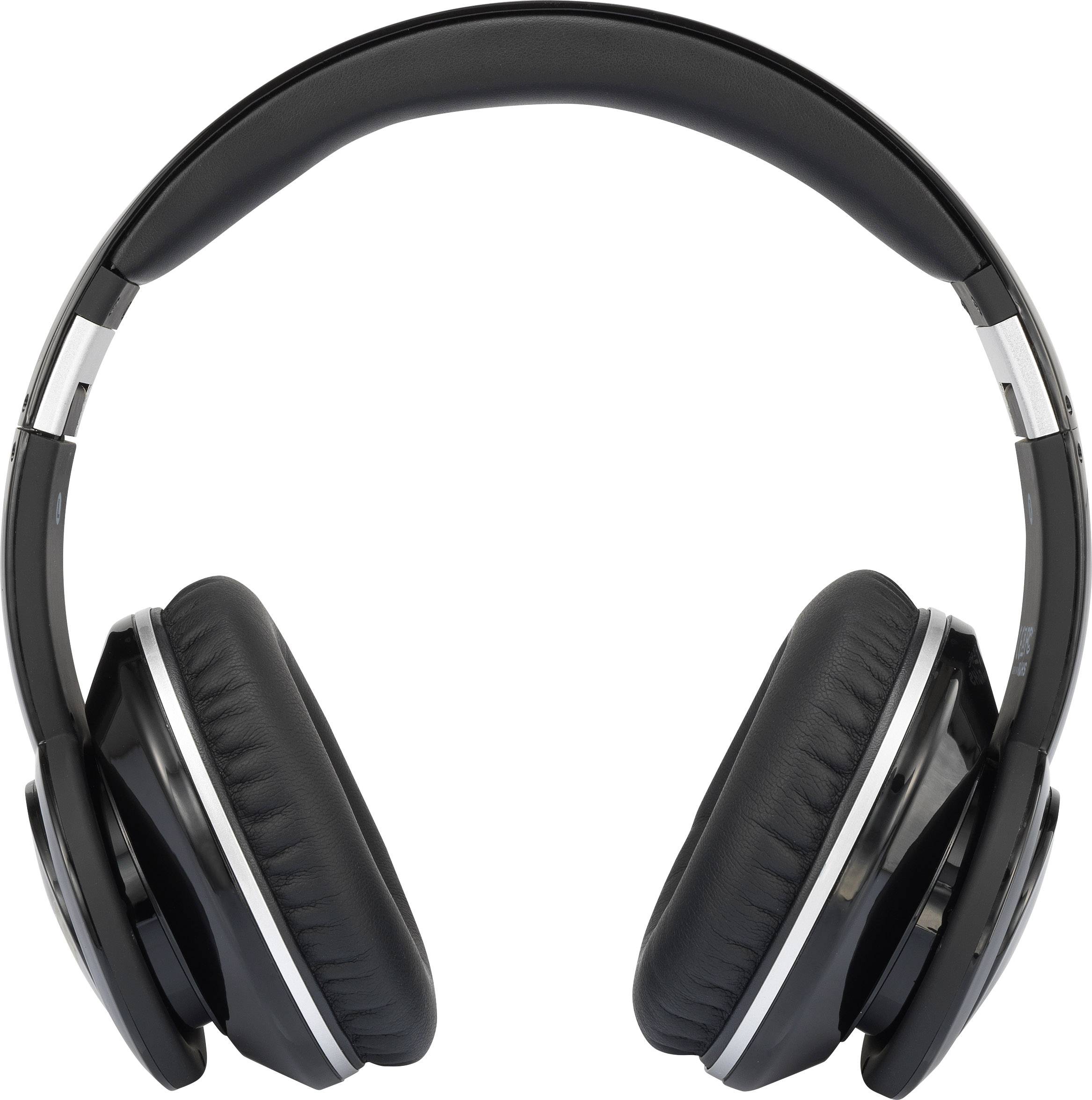 Renkforce HP02 Over Ear Kopfhörer kabelgebunden Schwarz Noise Cancelling Faltbar, Headset