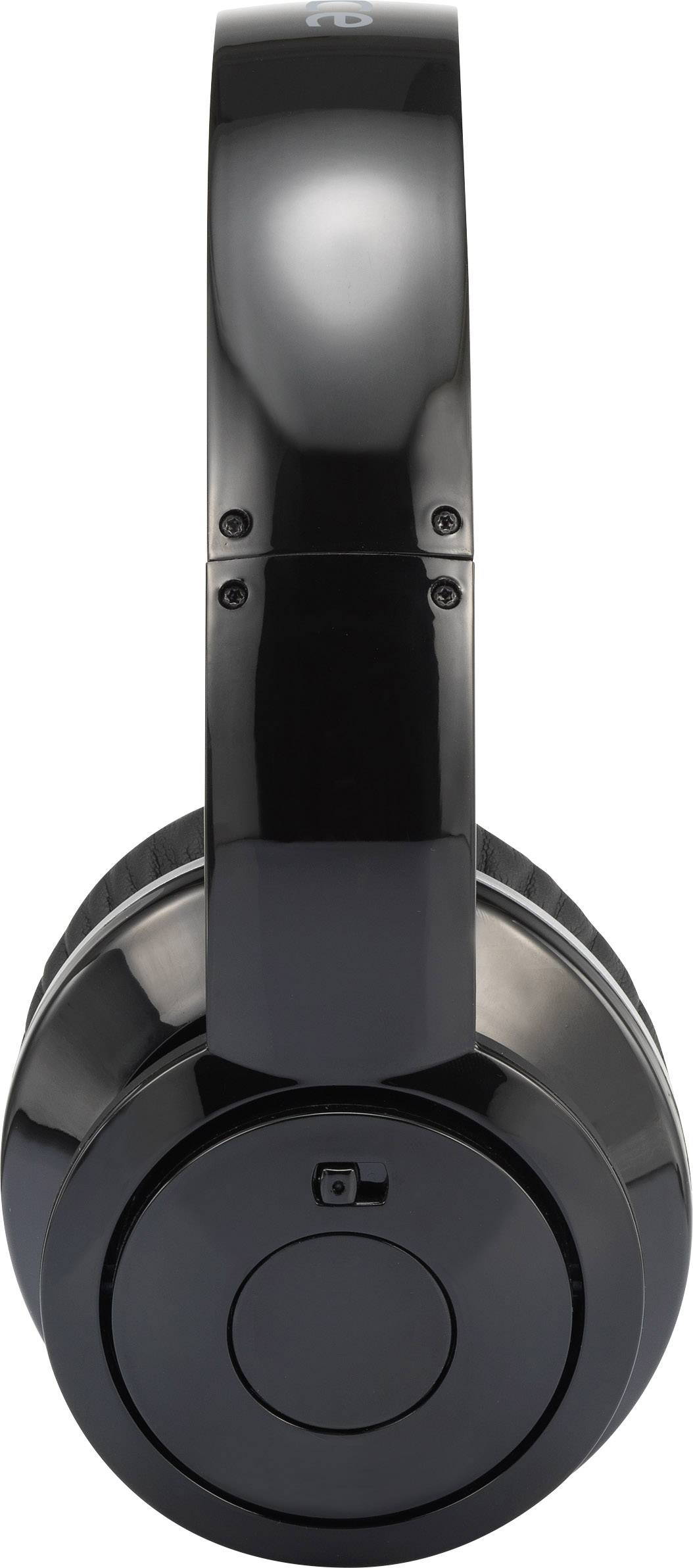 Renkforce HP02 Over Ear Kopfhörer kabelgebunden Schwarz Noise Cancelling Faltbar, Headset