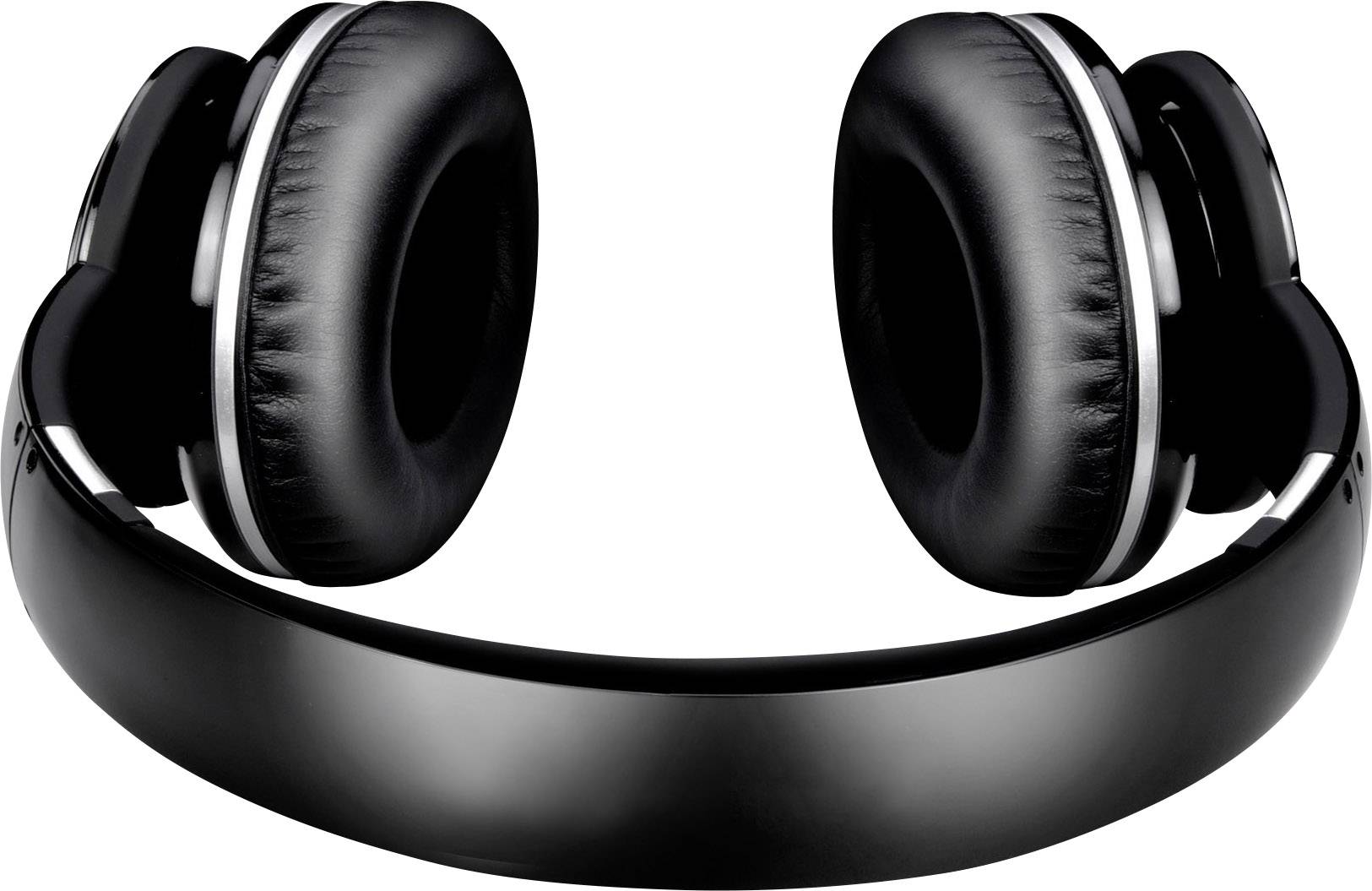 Renkforce HP02 Over Ear Kopfhörer kabelgebunden Schwarz Noise Cancelling Faltbar, Headset