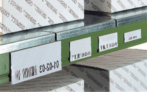 120441 Etikettenrahmen (B x H) 100mm x 30mm Magnetfolie magnetisch Weiß