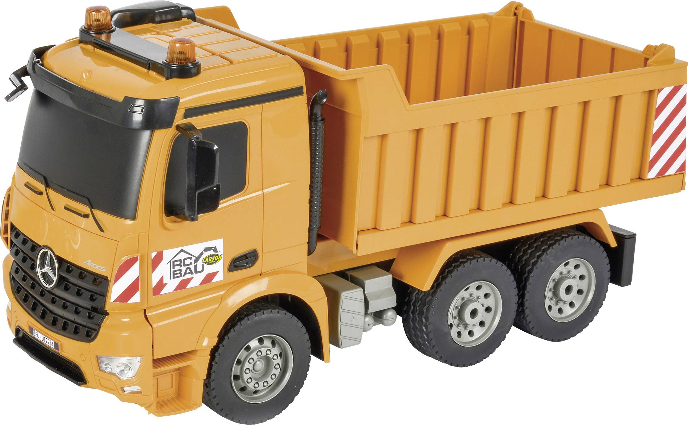 Carson RC Sport Muldenkipper 1:20 RC Einsteiger Funktionsmodell Baufahrzeug inkl. Akku, Ladegerät und Senderbatterien