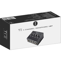 Tie Studio 4 Kanal Kopfhörerverstärker Schwarz Tie Studio 4 Kanal Kopfhörerverstärker Schwarz
