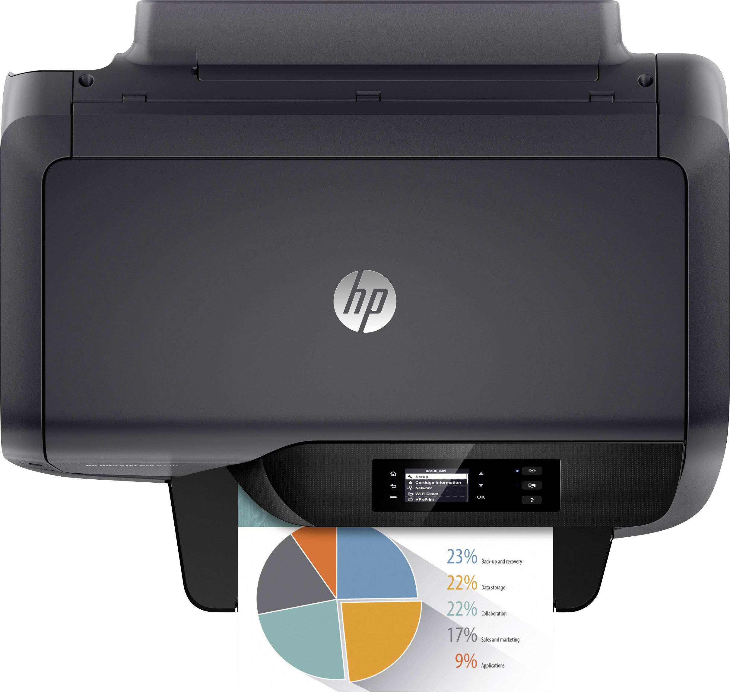 HP Officejet Pro 8210 Farb Tintenstrahl Drucker A4 LAN, WLAN, Duplex, Instant Ink