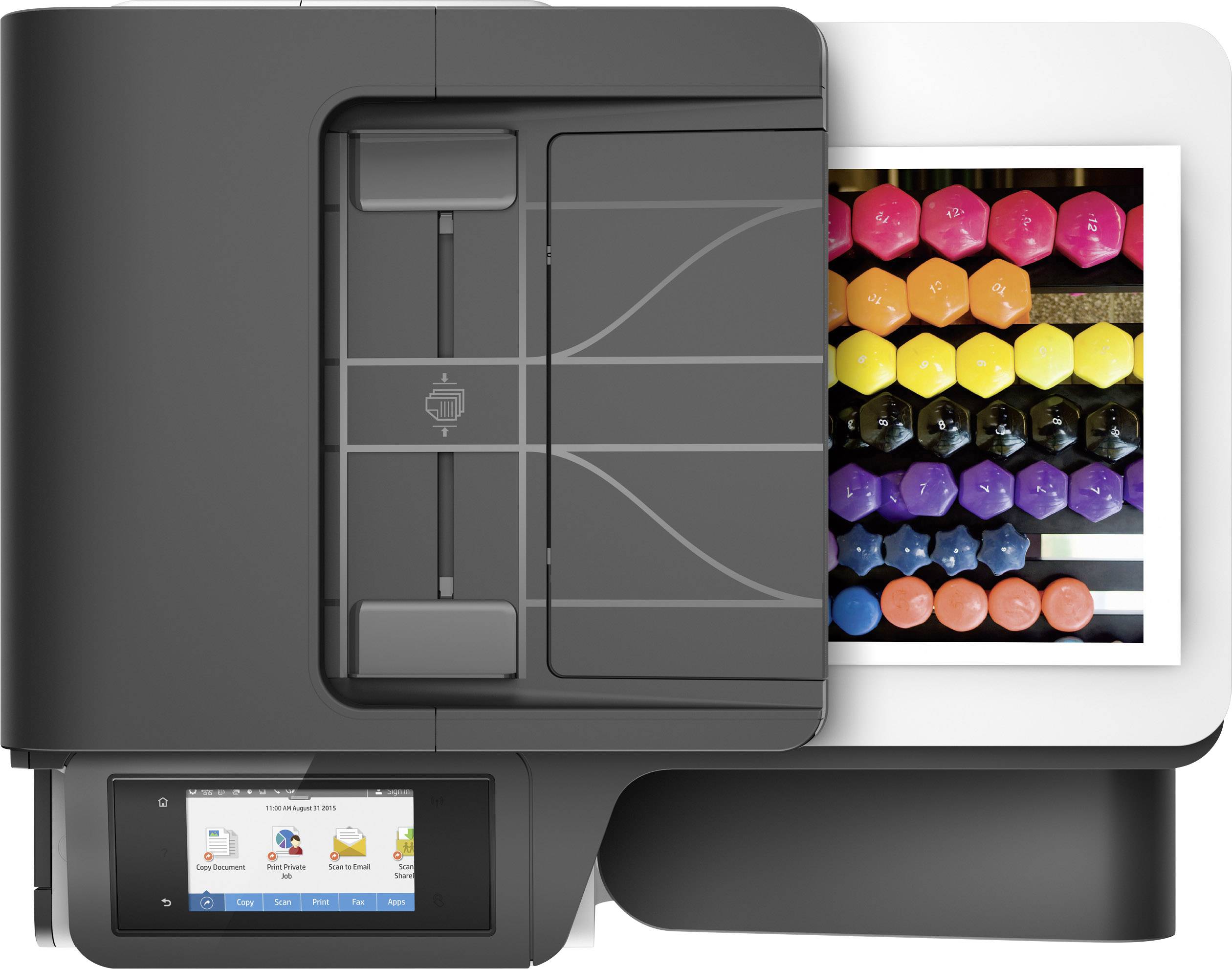 HP PageWide MFP 377dw - Multifunktionsdrucker - Farbe - seitenbreite Palette - Legal (216 x 356 mm) (Original) - A4/Lega