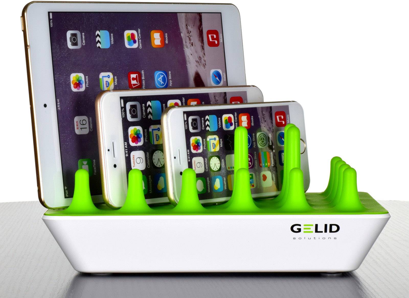 Gelid PC-CH02-A PC-CH02-A USB-Ladegerät Steckdose Ausgangsstrom (max.) 9600 mA 4 x USB, Micro-USB A