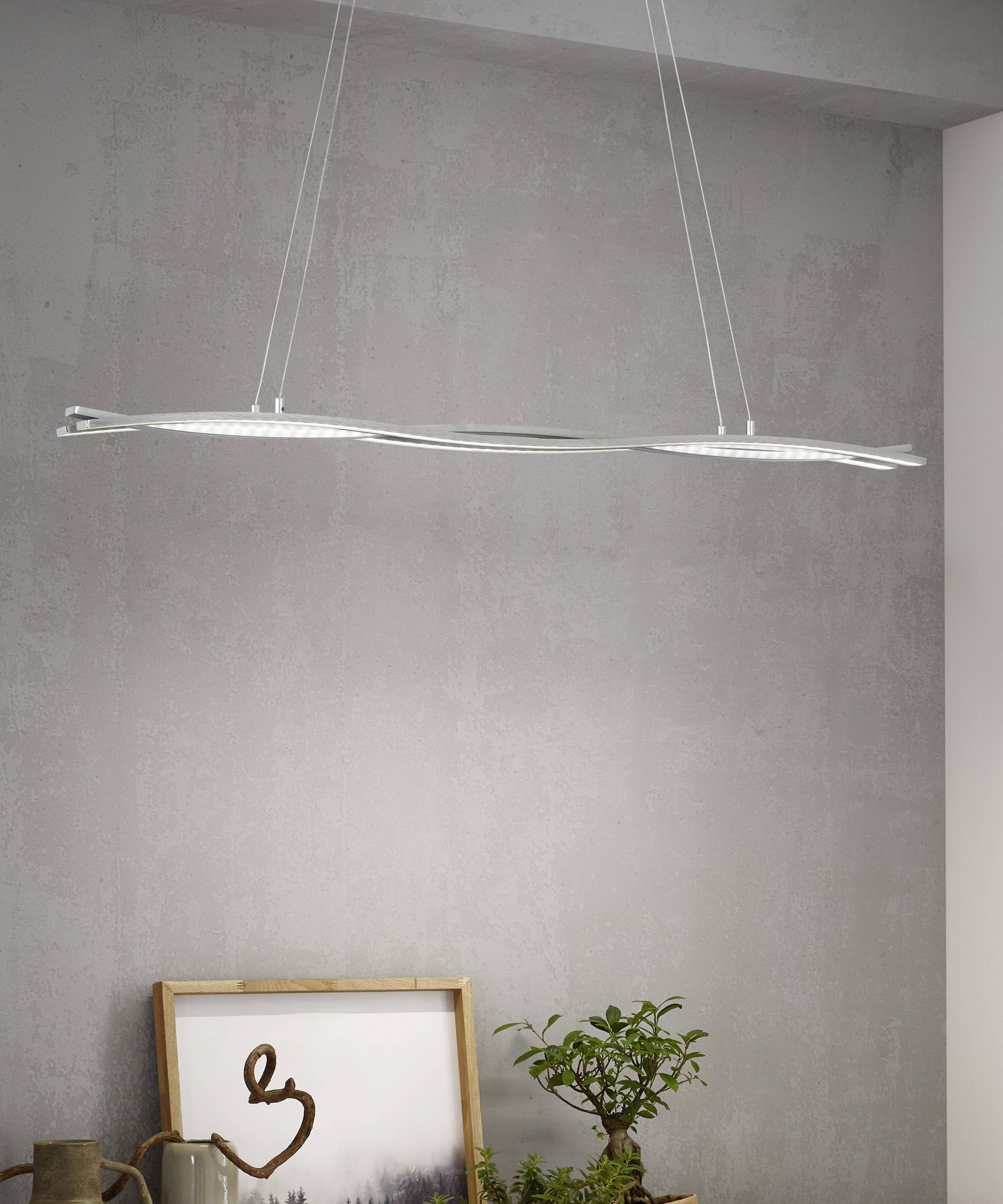 WOFI Segura 7162.03.76.0000 LED-Pendelleuchte 36W Nickel