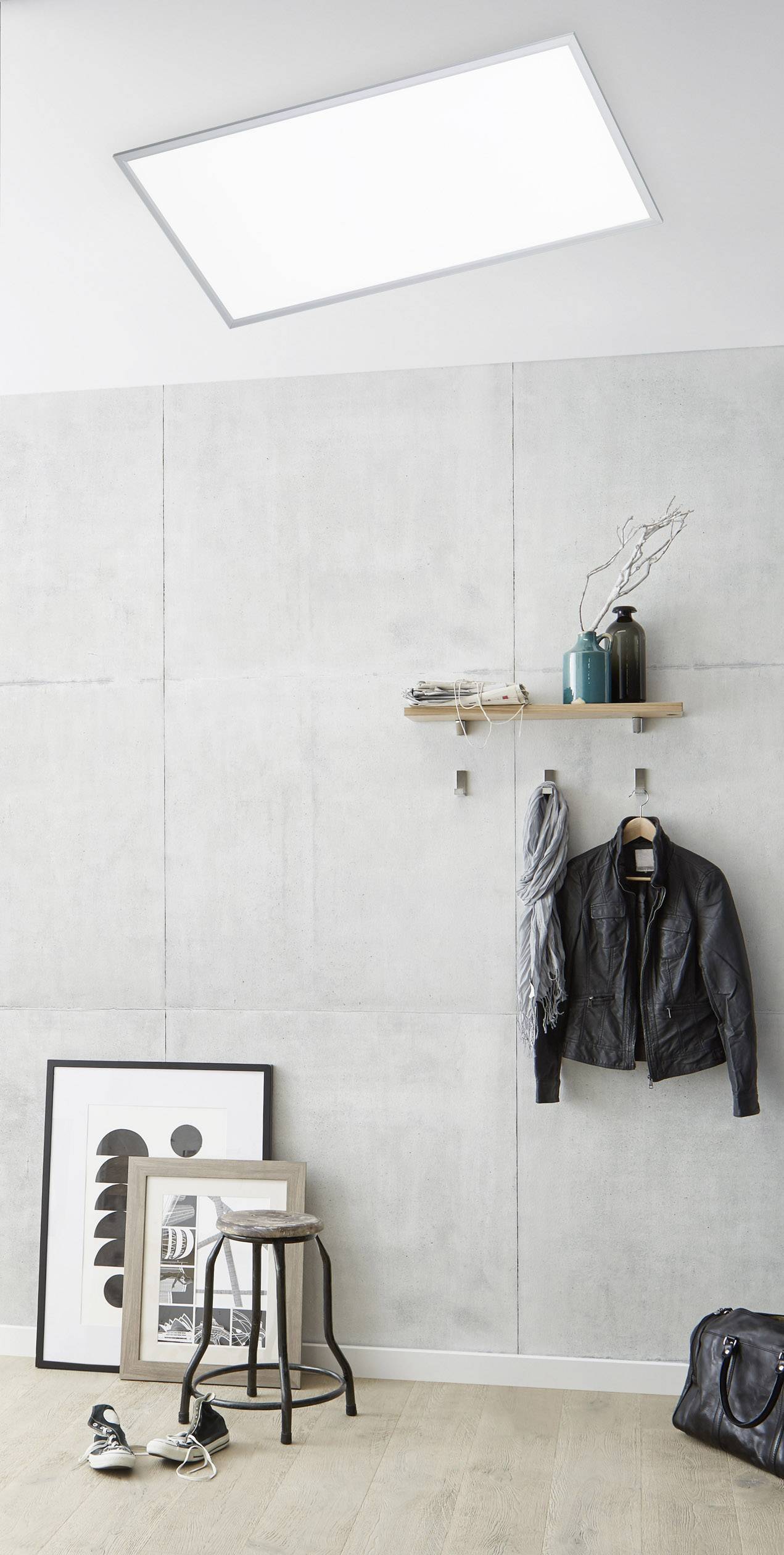 WOFI Liv 9693.01.70.5200 LED-Panel 50W Tageslichtweiß Silber