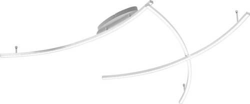 WOFI Mons 9013.03.70.5000 LED-Deckenleuchte Silber 33W Warm-Weiß