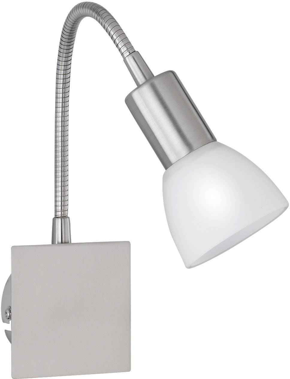 WOFI Angola 4354.01.64.0500 Nachttischlampe LED E14 40 W Nickel (matt)