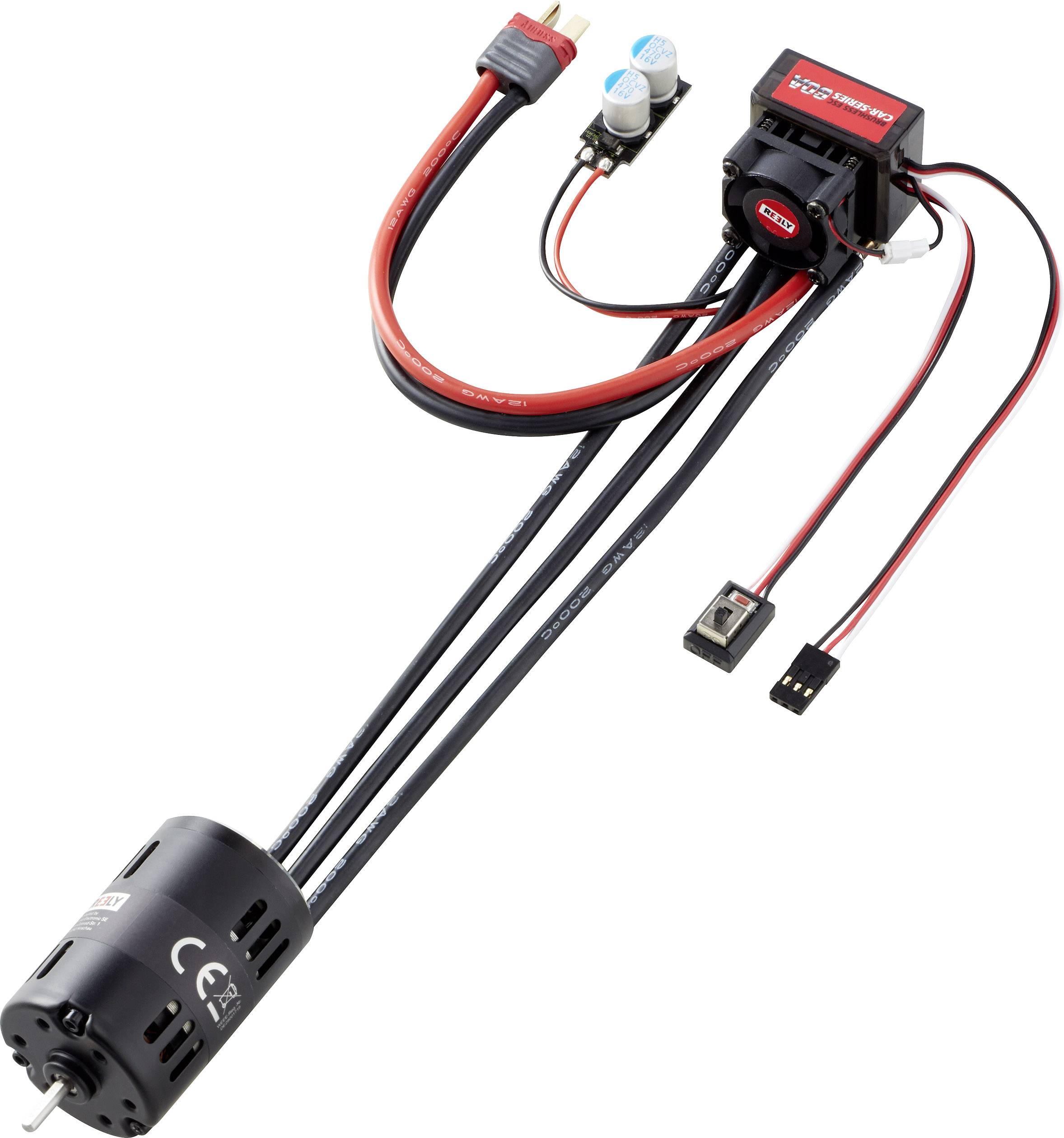 Reely Automodell Brushless Antriebsset 1:10 Crawler Combo Windungen (Turns): 21.5