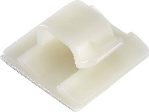 TRU Components TC-FC1208203 Befestigungssockel selbstklebend 1593109 Bündel-Ø-Bereich 8.30mm (max) Natur