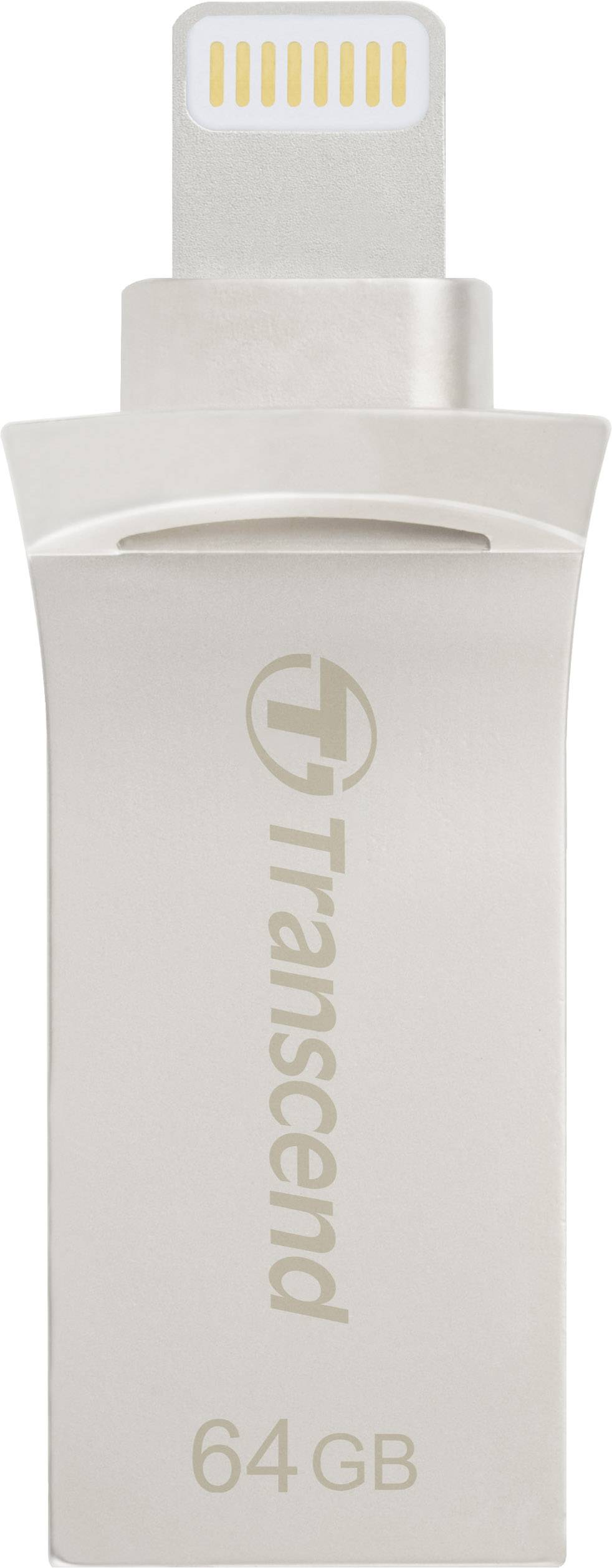 Transcend JetDrive™ Go 500 USB-Zusatzspeicher Smartphone/Tablet Silber 64 GB USB 3.2 Gen 2 (USB 3.1), Lightning