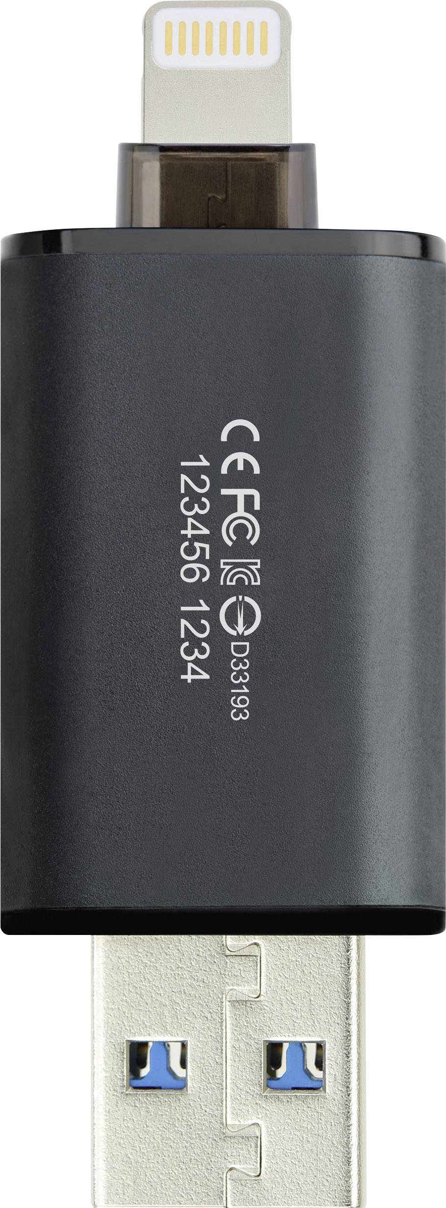 Transcend JetDrive™ Go 300 USB-Zusatzspeicher Smartphone/Tablet Gold 128 GB USB 3.1, Apple Lightnin