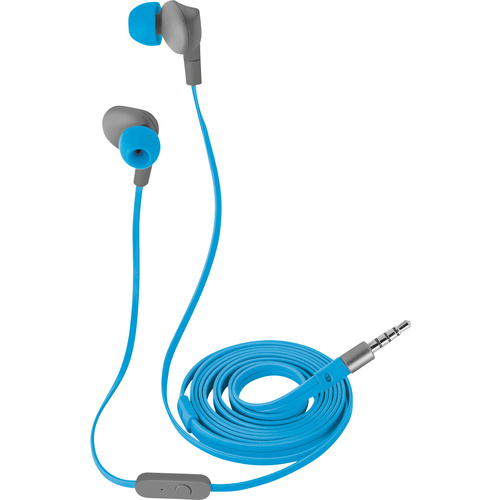 Écouteurs intra-auriculaires pour le sport intra-auriculaire Trust Aurus micro-casque, résistant à la sueur, hydrophobe bleu