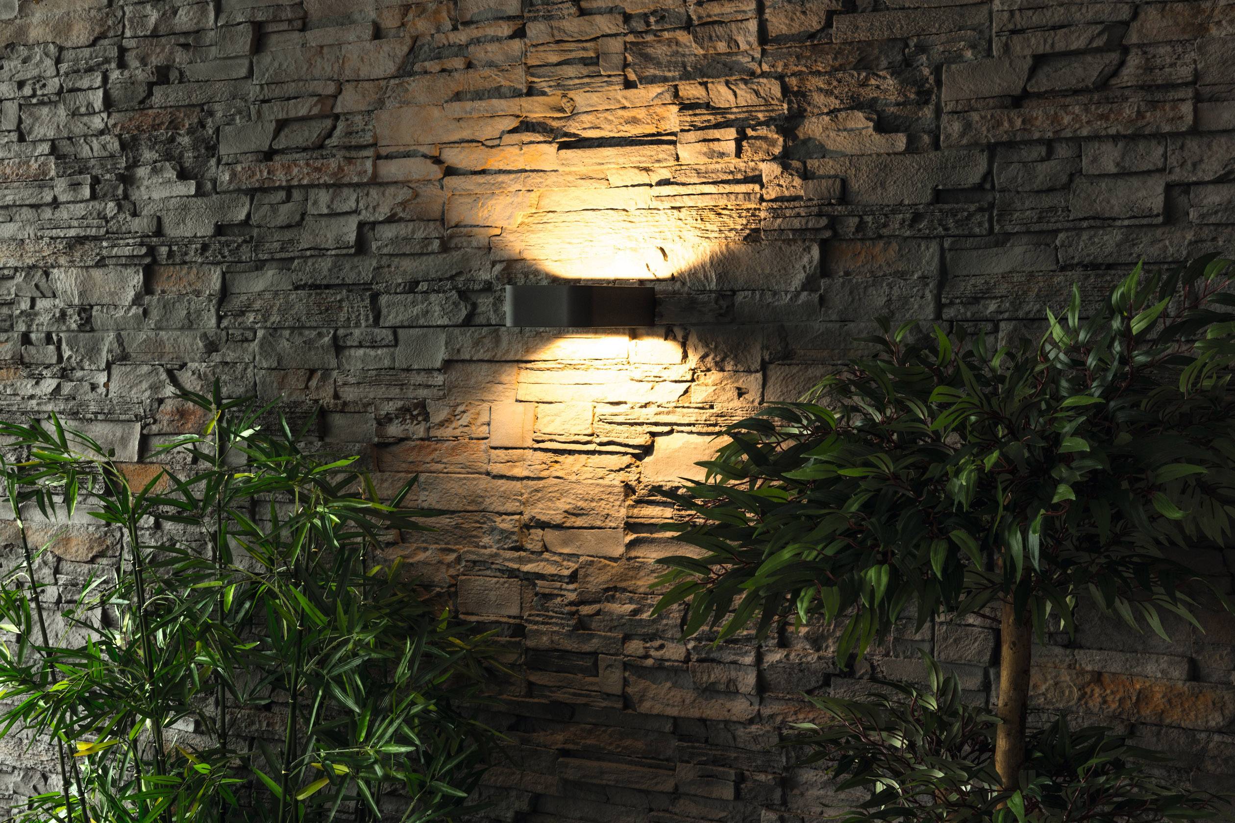 Heitronic Juna 35201 LED-Außenwandleuchte LED LED fest eingebaut 6.5W Graphit