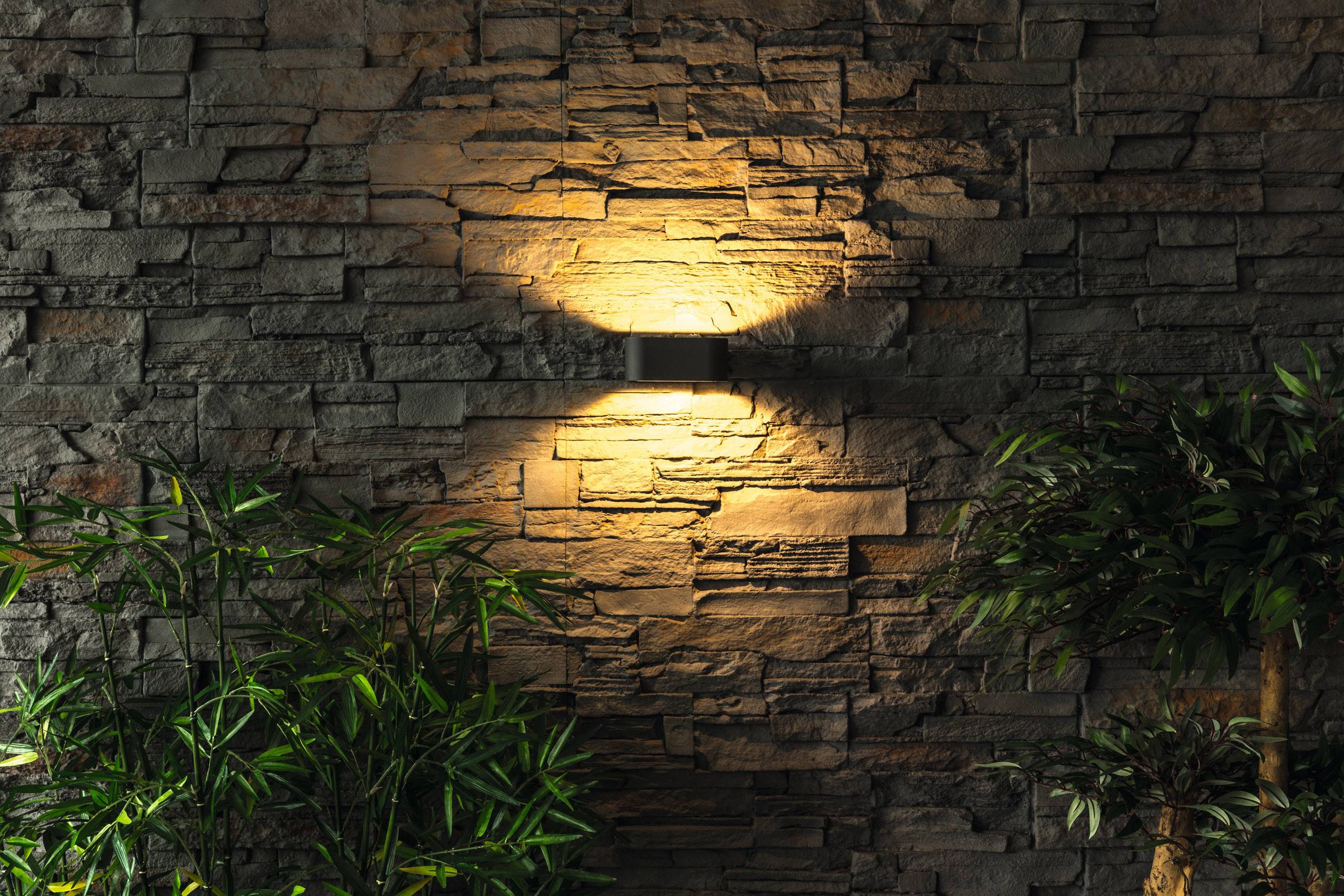 Heitronic Juna 35201 LED-Außenwandleuchte LED LED fest eingebaut 6.5W Graphit