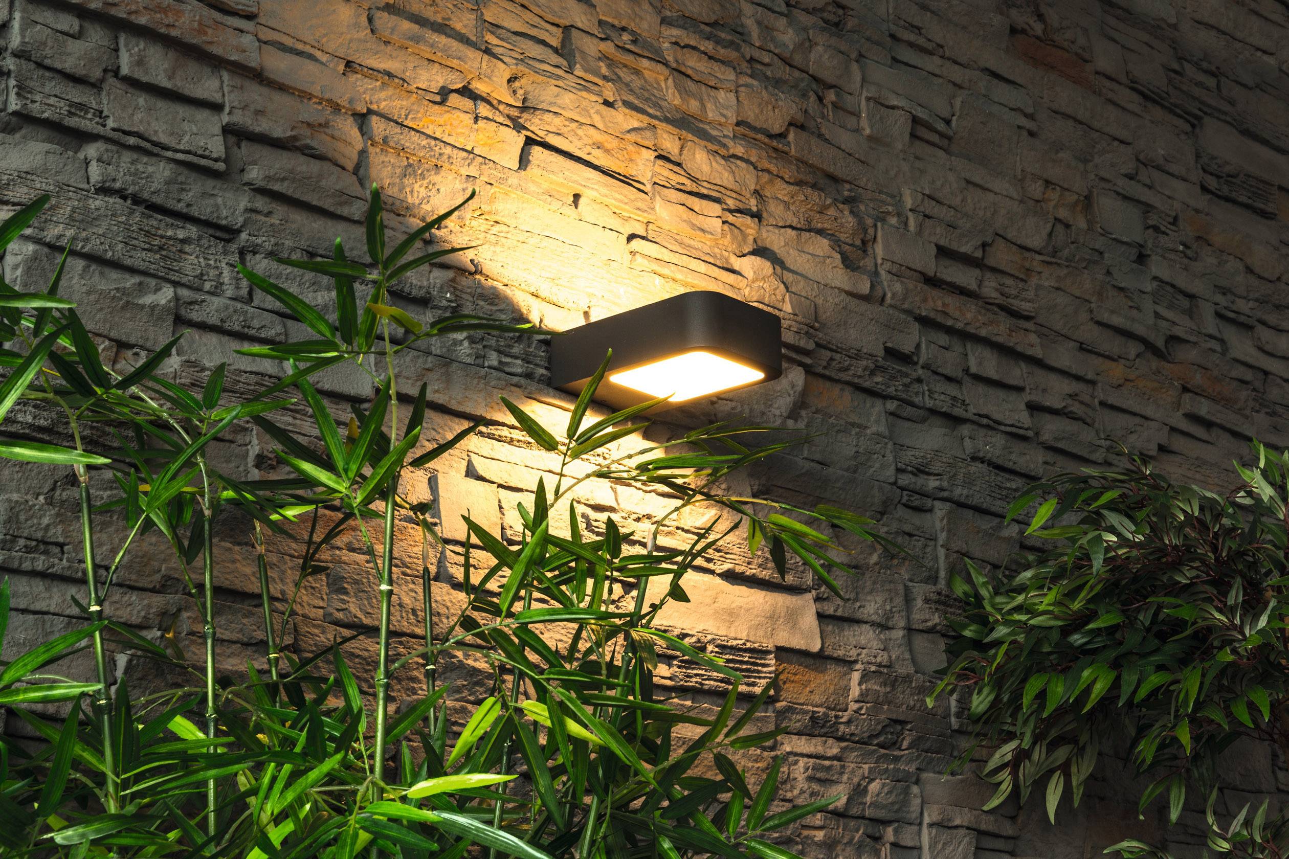 Heitronic Juna 35201 LED-Außenwandleuchte LED LED fest eingebaut 6.5W Graphit