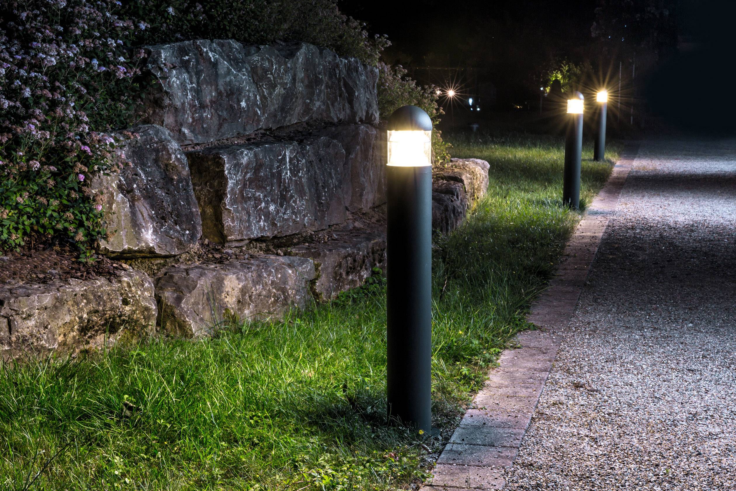 Heitronic 35992 Maris Außenstandleuchte LED E27 12W Graphit