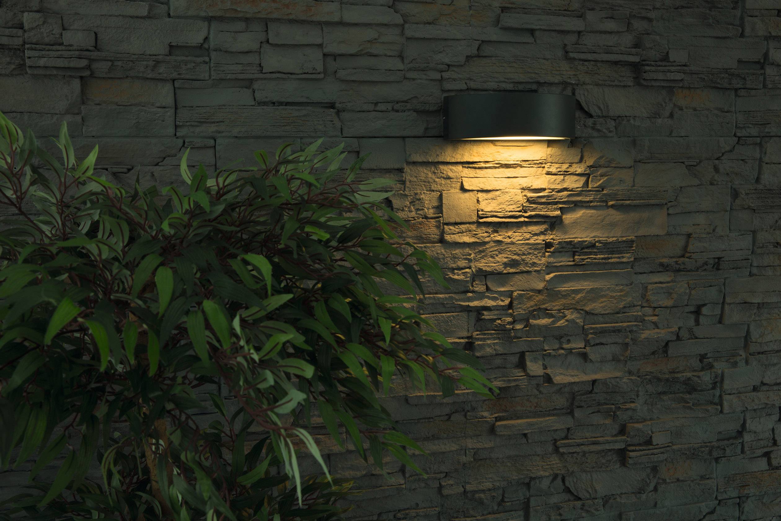 Heitronic Hoja 35279 Außenwandleuchte LED E27 26W Graphit