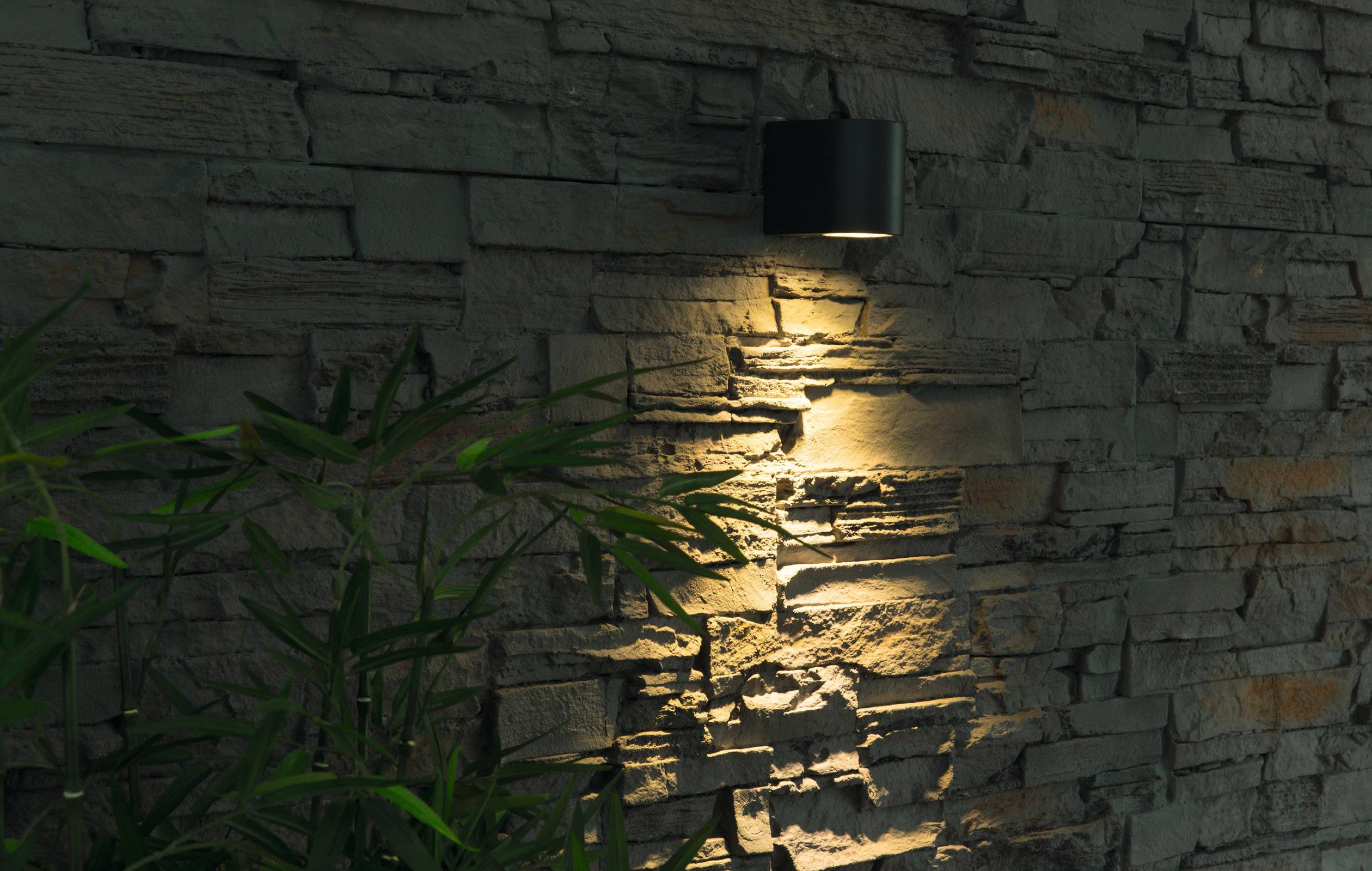 Heitronic Abajo 35375 Außenwandleuchte LED GU10 11W Graphit