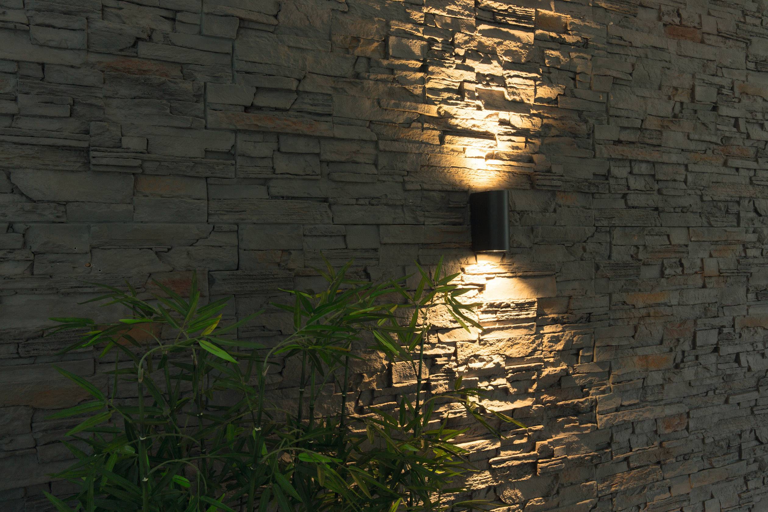 Heitronic Ambos 35376 Außenwandleuchte LED GU10 22W Graphit