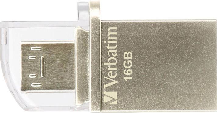 Verbatim OTG Micro Drive USB-Zusatzspeicher Smartphone/Tablet 16GB USB 3.0, Micro USB 2.0