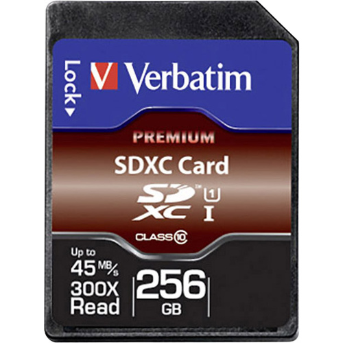 Verbatim Premium SDXC-Karte 256 GB Class 10, UHS-I