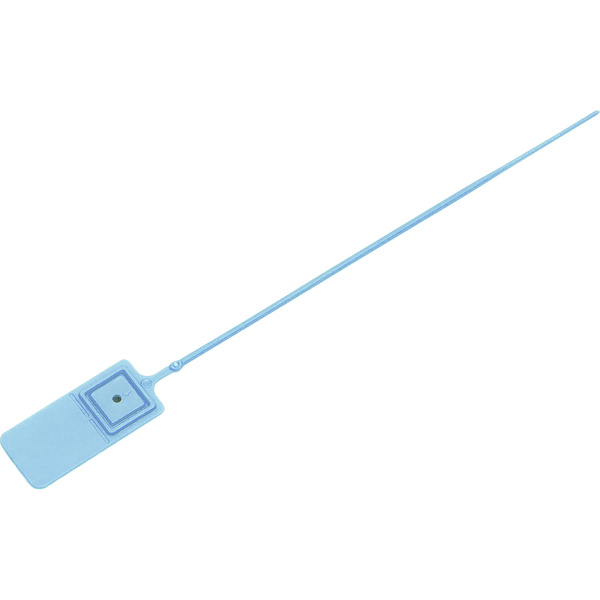 TRU Components Kabelbinder-Plombe 140mm 2mm Blau mit stufenloser Verstellung
