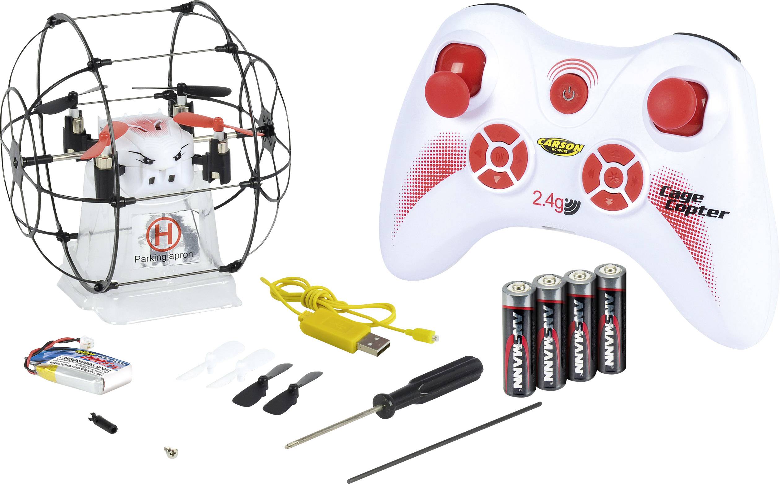 Carson RC Sport X4 Cage Copter Quadrocopter RtF Einsteiger