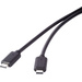Renkforce Câble USB USB 3.2 Gen2x2 USB-C® mâle, USB-C® mâle 0.50 m noir contacts dorés RF-4381068